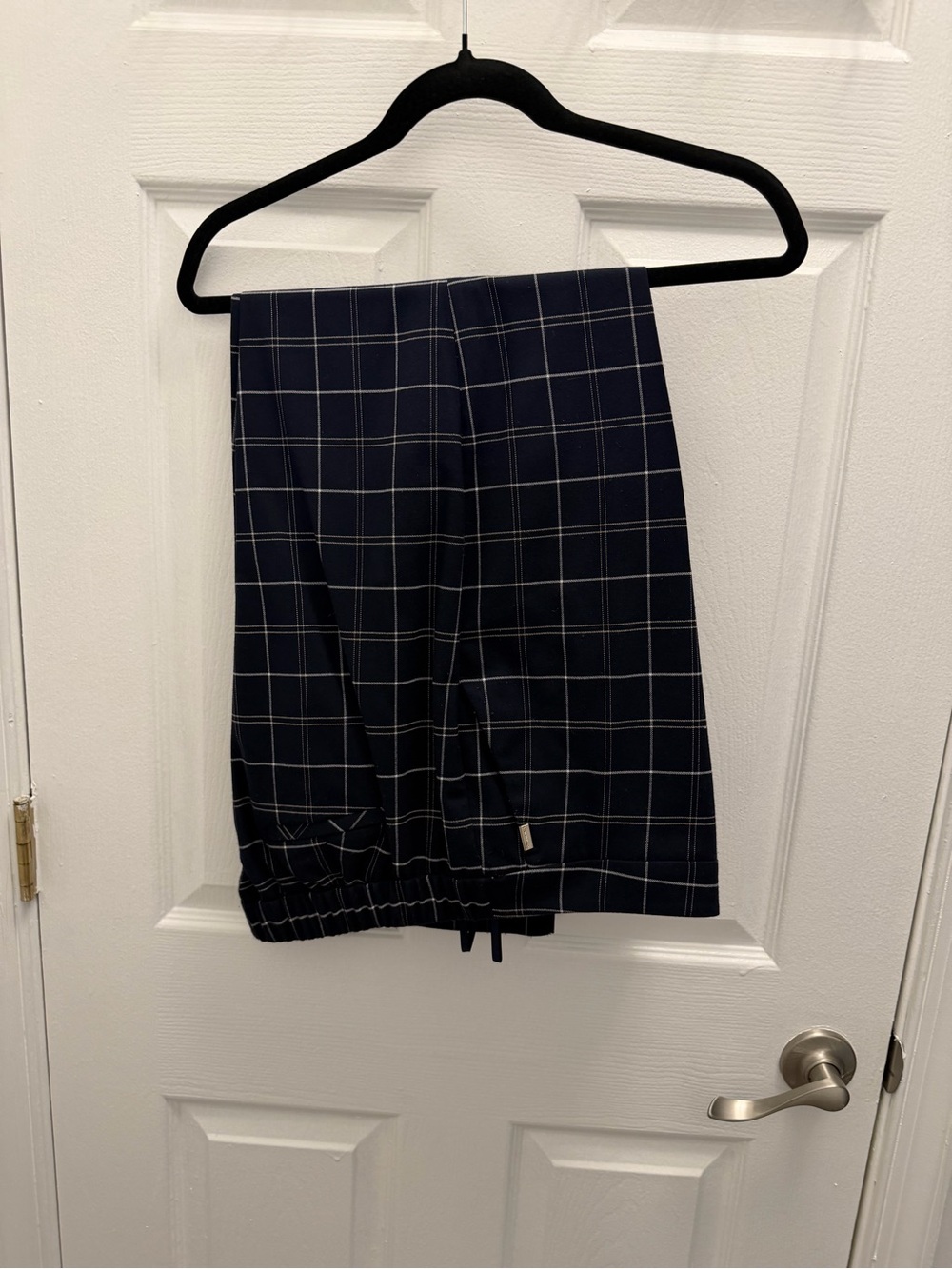 Tommy Hilfiger Navy Windowpane Trousers